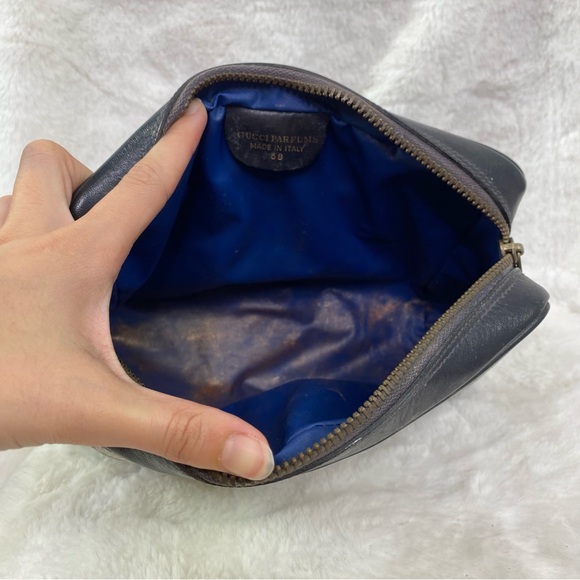 GUCCI GG Authentic vintage toiletry travel makeup pencil case bag toiletries - Picture 8 of 14